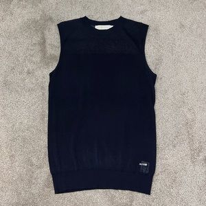 Tory Burch Navy Knit Tank Top